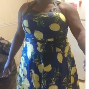 Retro Spaghetti Strap Sun Dress 2XL NEW!